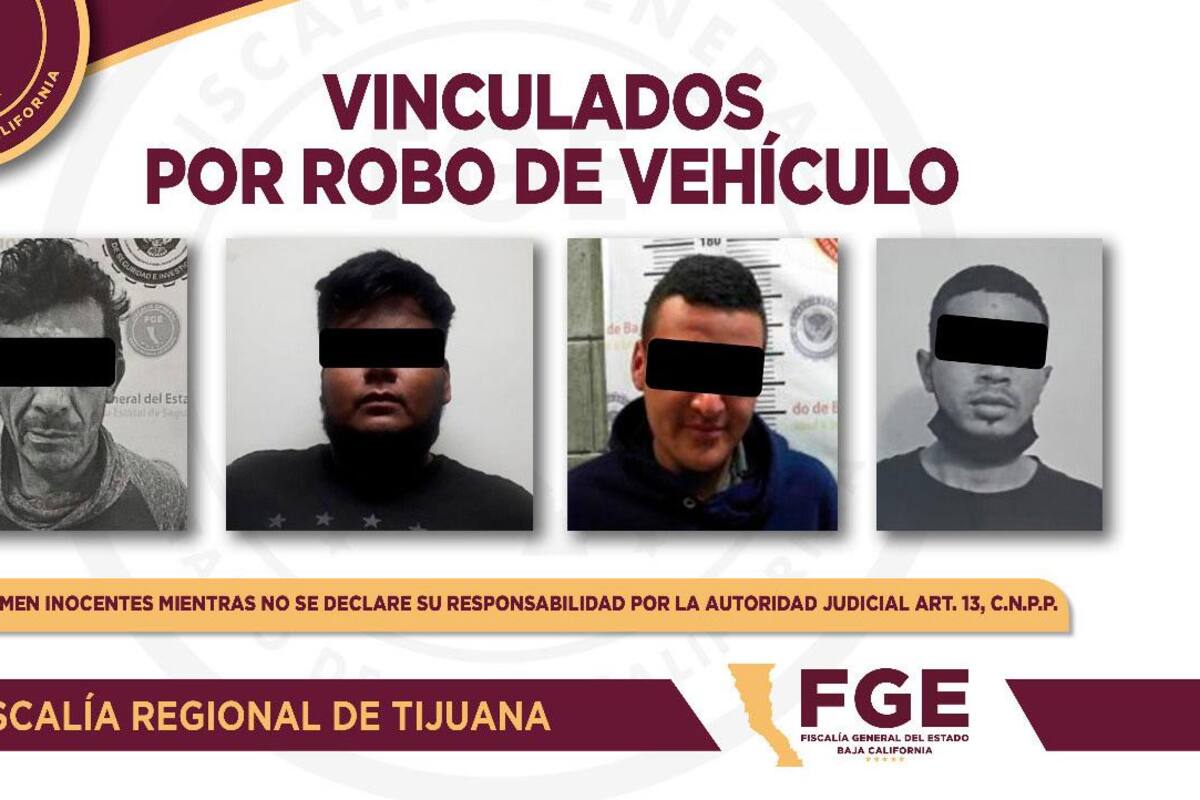 Aseguran a cuatro hombres por robo de vehículos en Tijuana