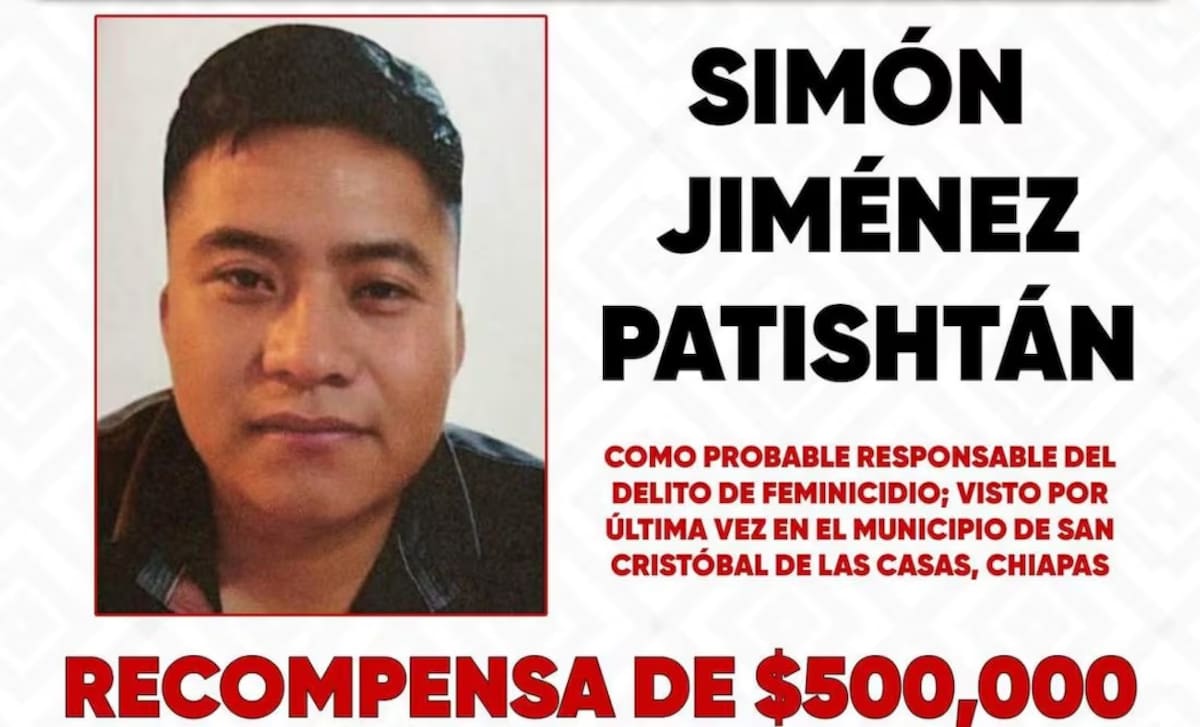 Simón Patishtán es señalado como el principal sospechoso del feminicidio de la regidora del Partido del Trabajo en Chiapas, Lola Patricia "N". | Fiscalía General de Chiapas