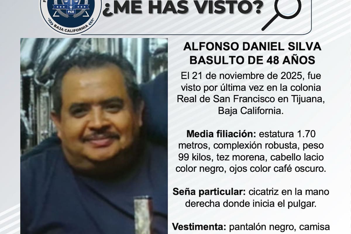Se busca a Alfonso Daniel Silva Basulto de 48 años de edad