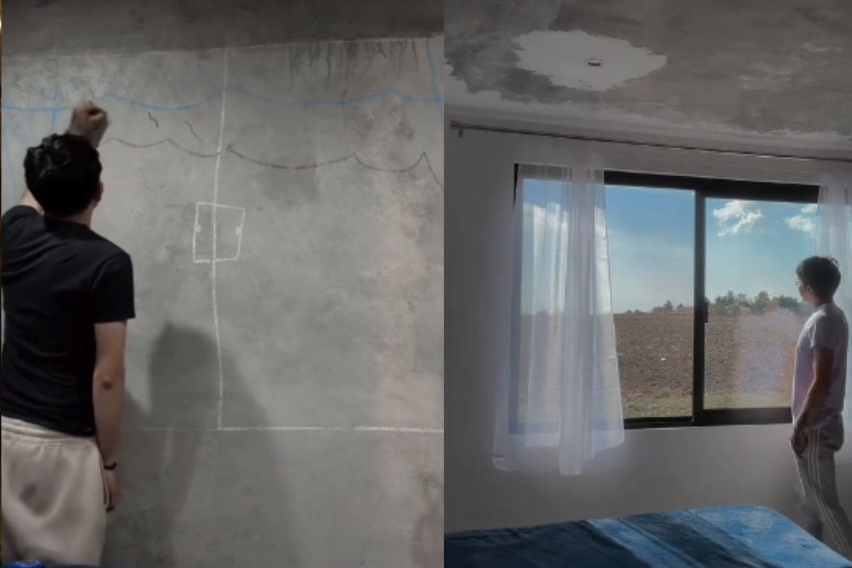 “Estoy siendo infinito”: Hombre ve que su cuarto necesita una ventana y decidió construir una