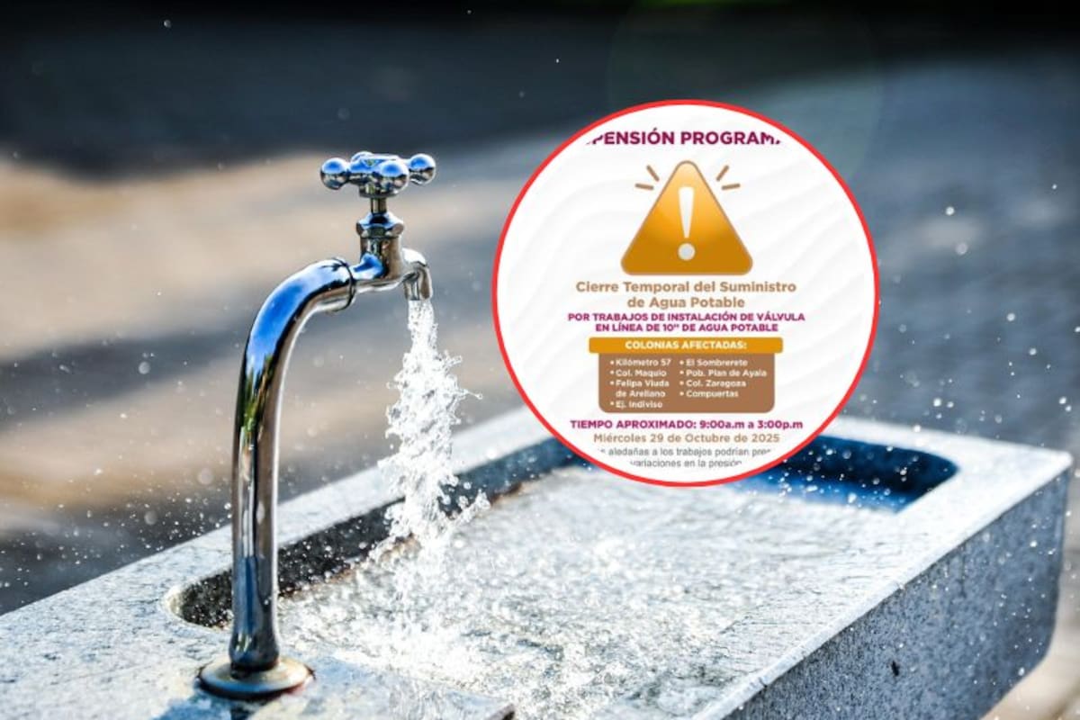 Suspenderán temporalmente el suministro de agua en varias colonias de Mexicali