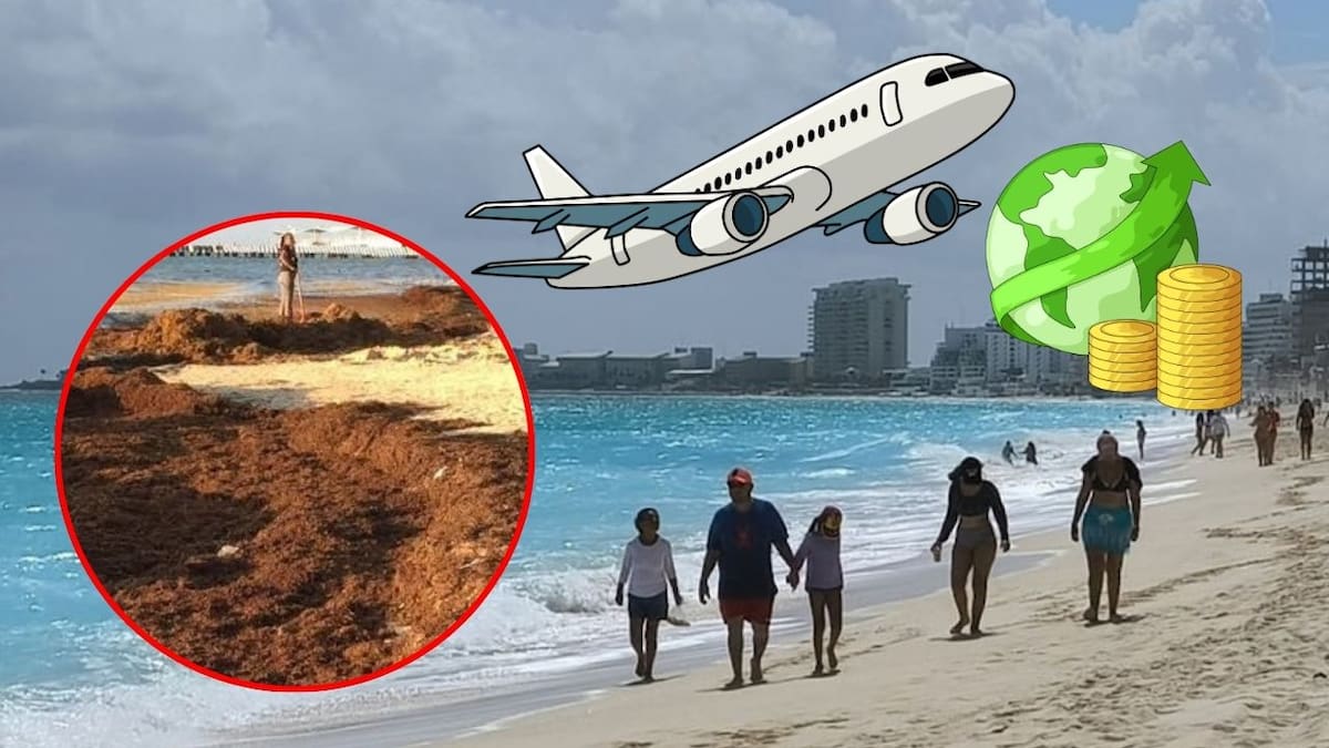 Sargazo, “superpeso”, percepción inseguridad y falta de vuelos impactan a Cancún, Puerto Vallarta y Los Cabos durante el verano con reducción de hasta 13.7% de visitantes durante 2026
