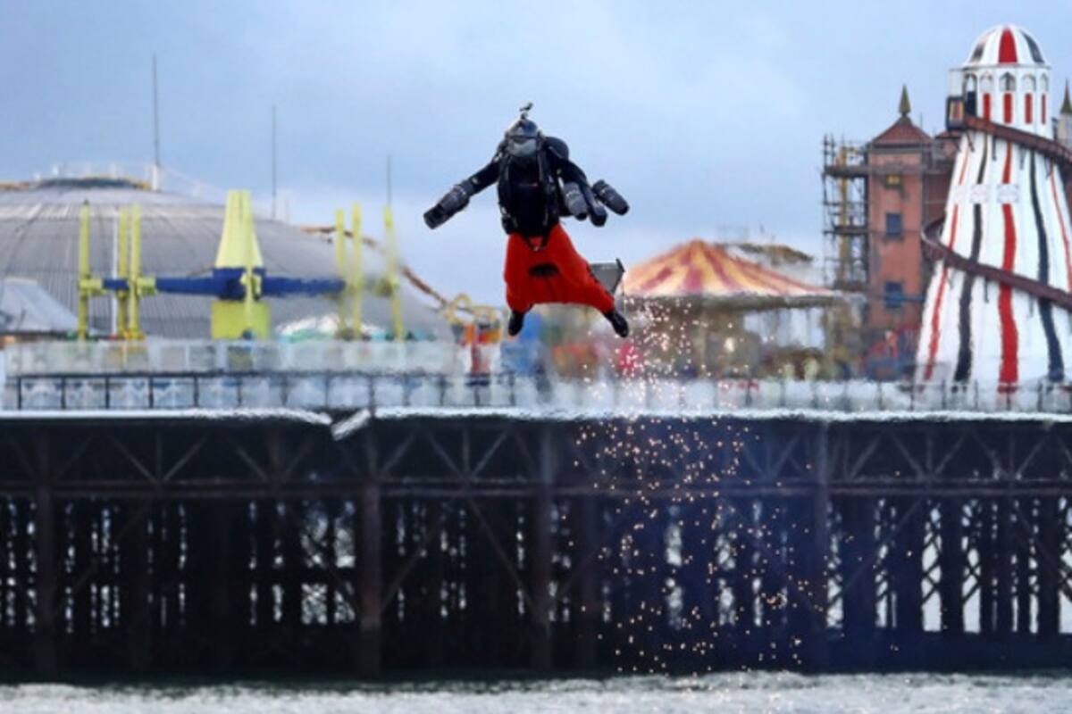 Rompe nuevo récord de velocidad 'jetpack'