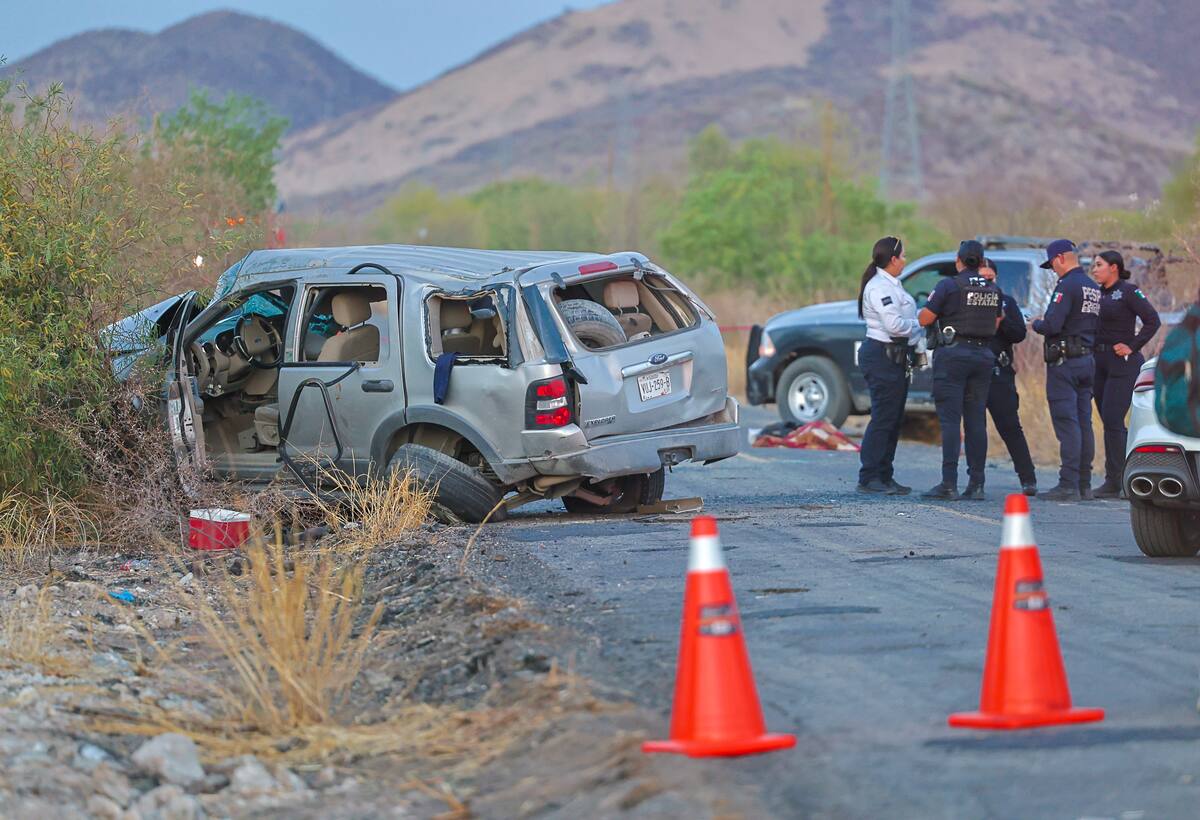 Un lamentable accidente ocurrió ayer en la carretera a Sahuaripa, al iniciar la Semana Santa. Foto: GH