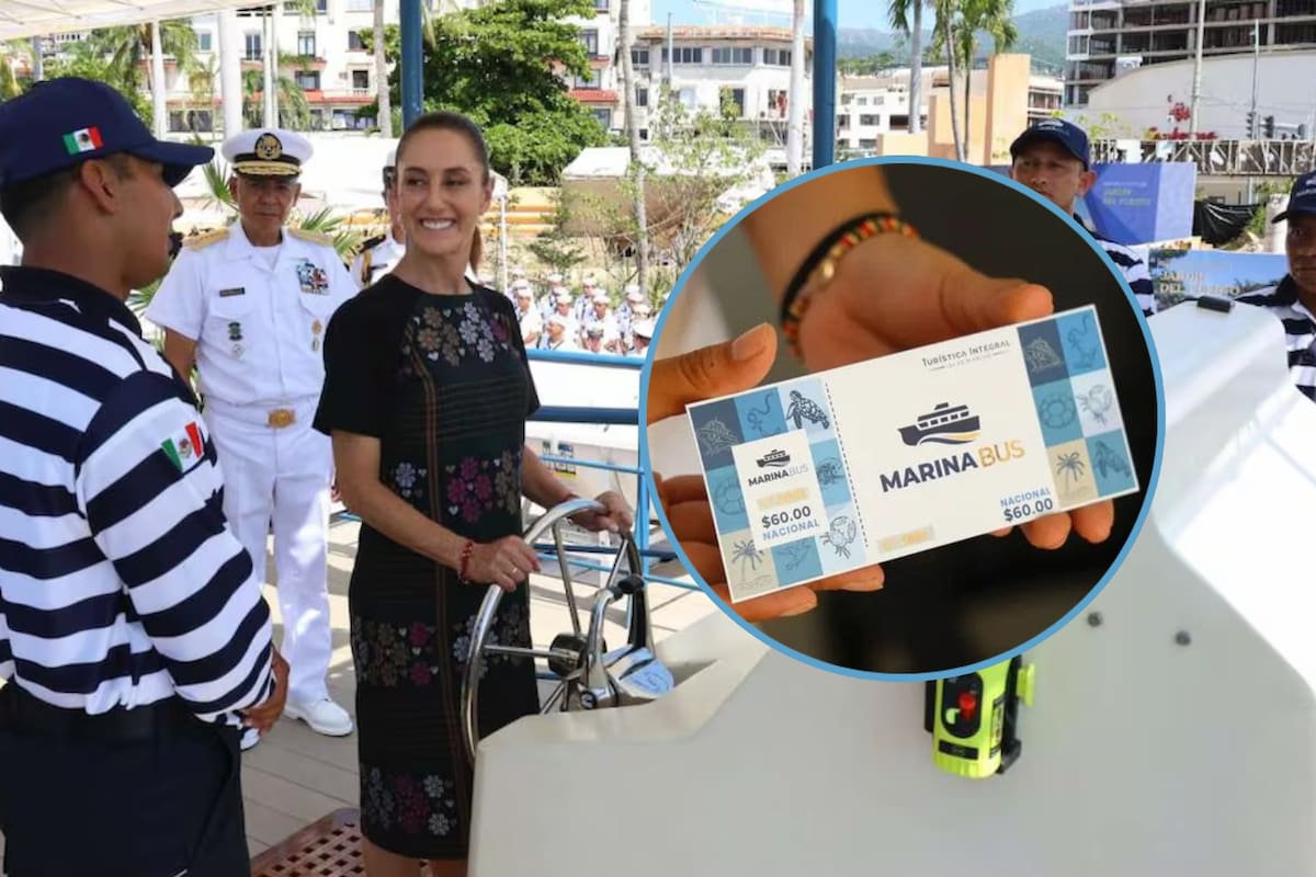 Así es el Marinabus, transporte que Sheinbaum inauguró en Acapulco
