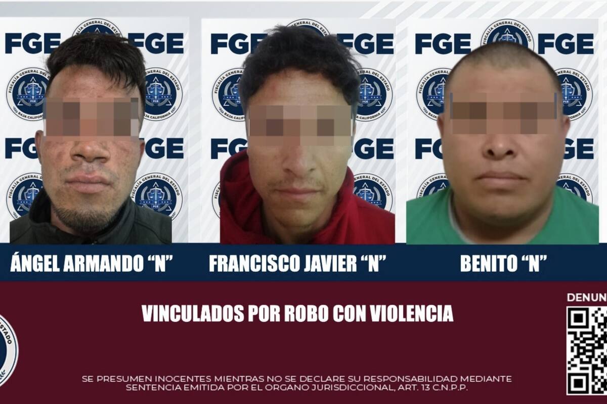 Procesan a tres hombres por robo con violencia