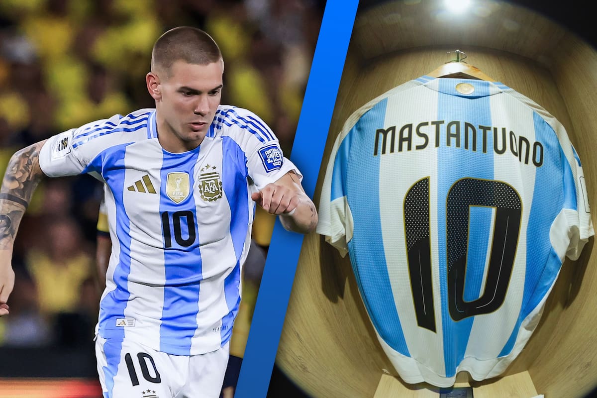 Franco Mastantuono utilizó la 10 de Argentina ante la ausencia de Messi en la derrota contra Ecuador