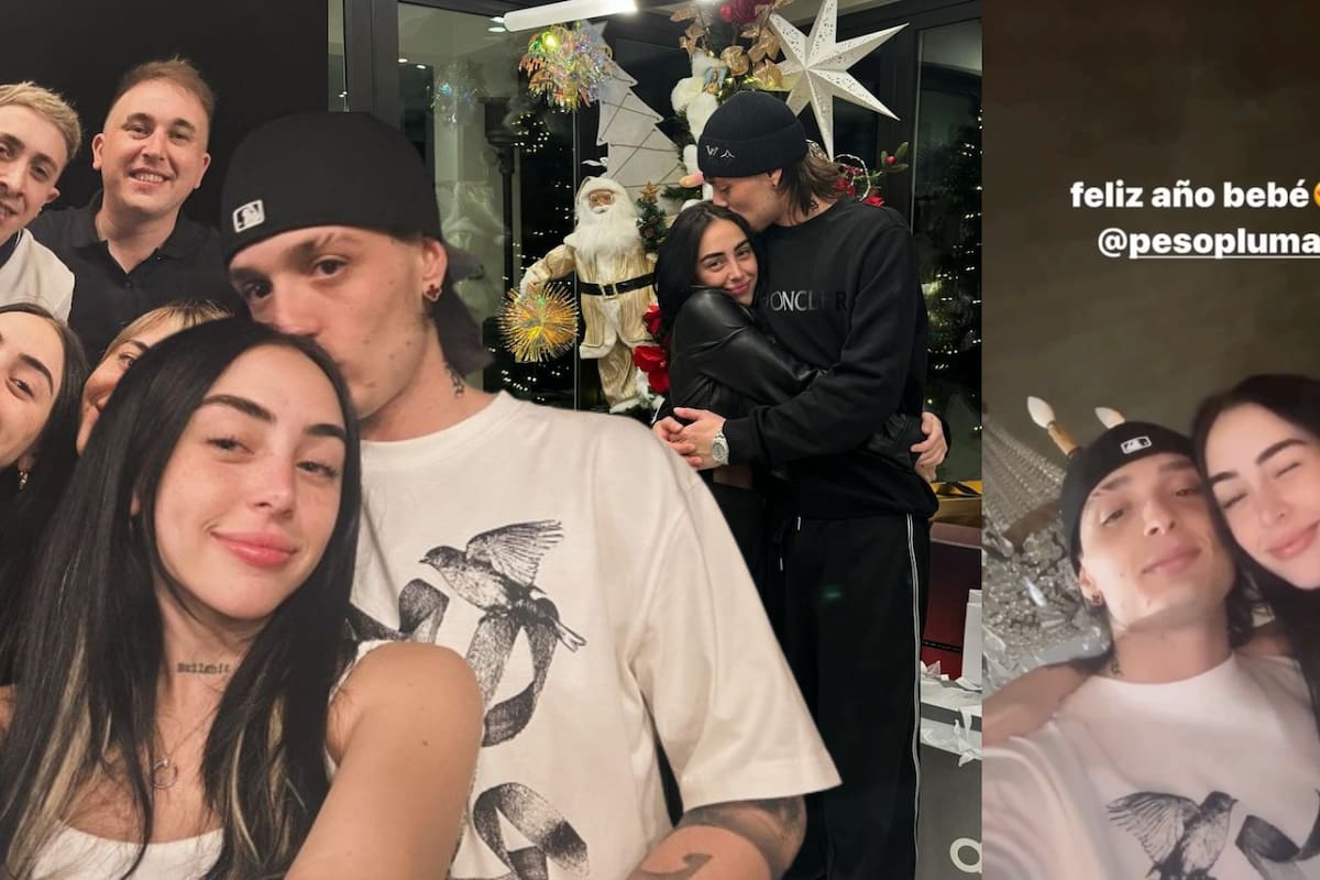 FOTOS: Peso Pluma y Nicki Nicole reciben el Año Nuevo en Argentina con "te amo" y "hambre de callar memes"