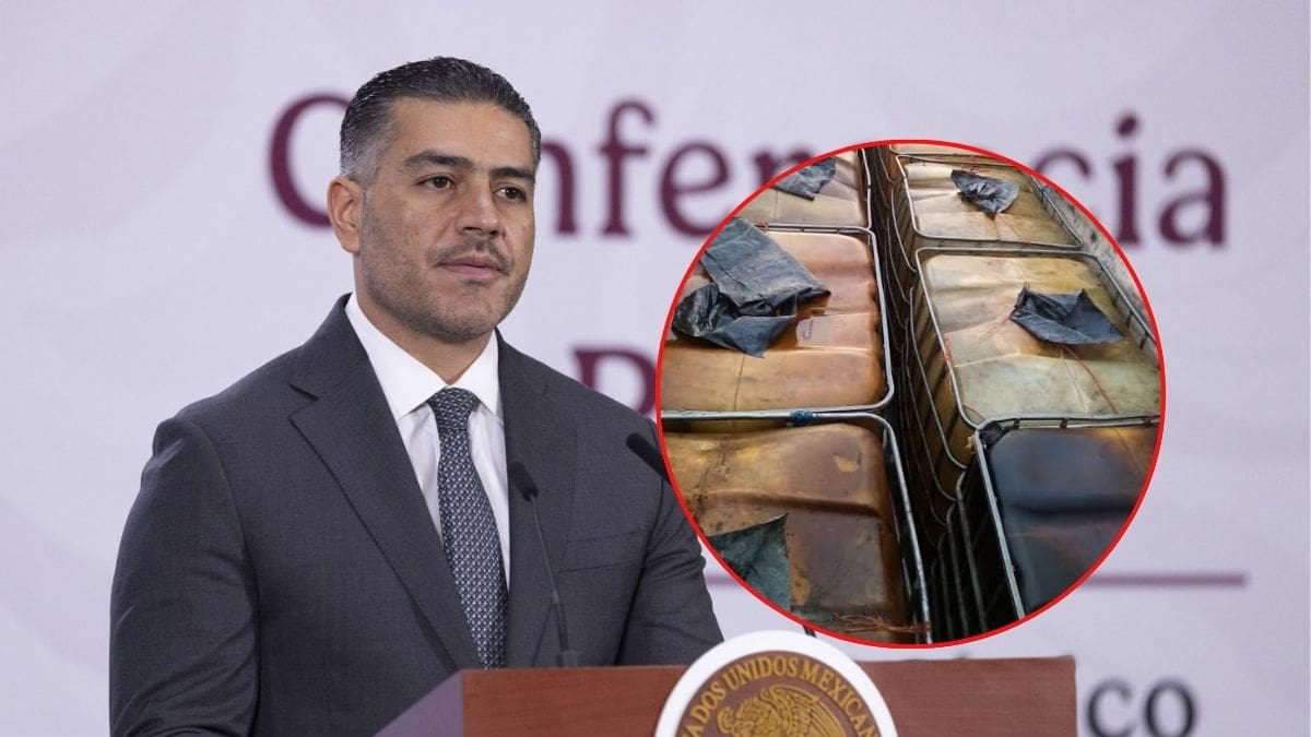 Omar García Harfuch anuncia ‘golpe’ contra una de las principales redes de huachicol en México; aseguran 61 pipas, armas, dinero y equipos tecnológicos