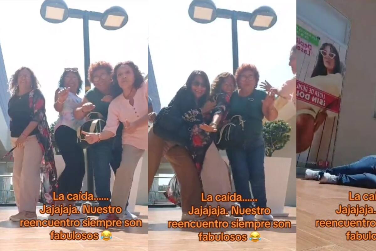 Grupo de amigas mayores conquista TikTok con un cómico vídeo que termina en un ACCIDENTE
