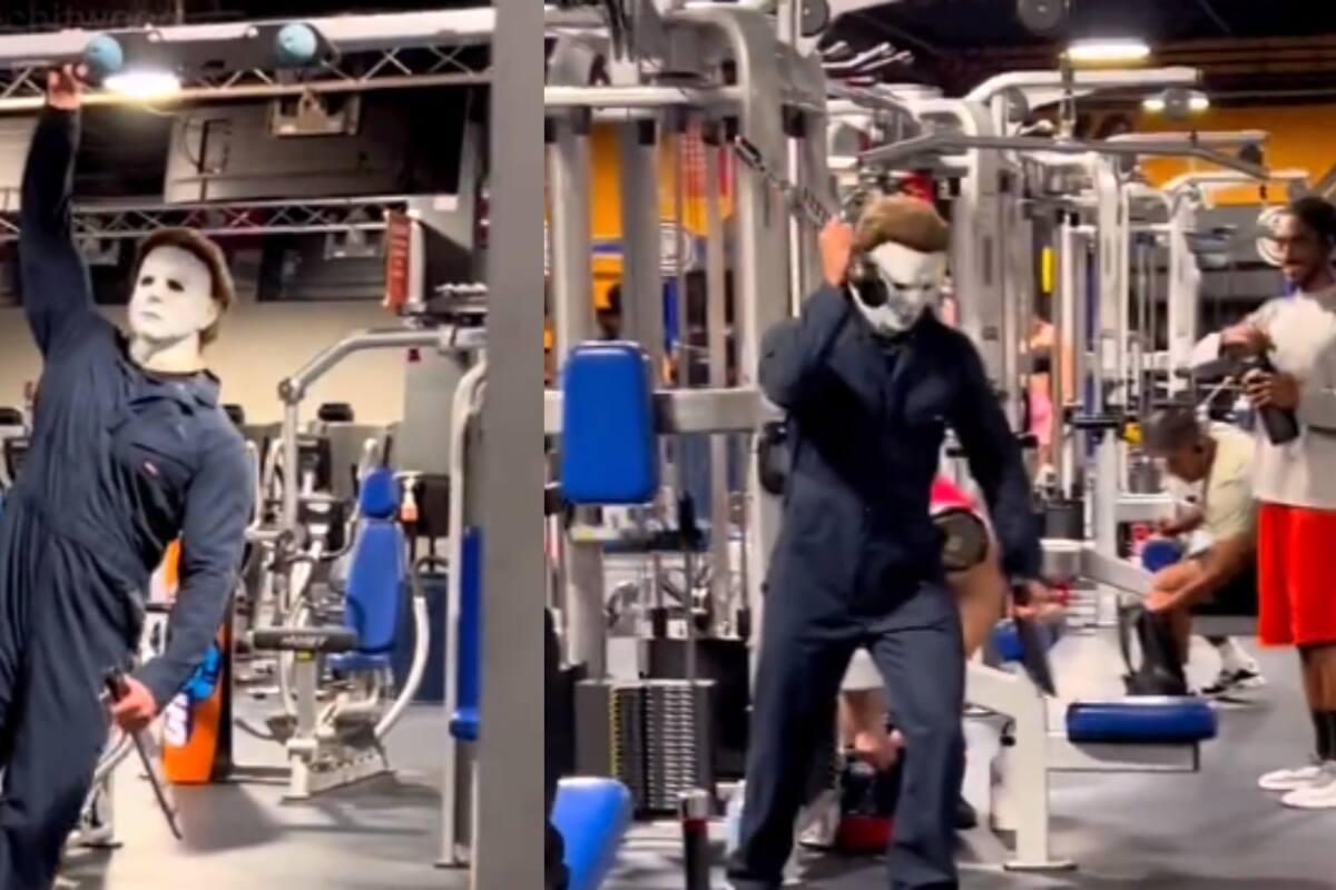 VIDEO: Joven entrena con traje de Michael Myers y espanta a sus compañeros