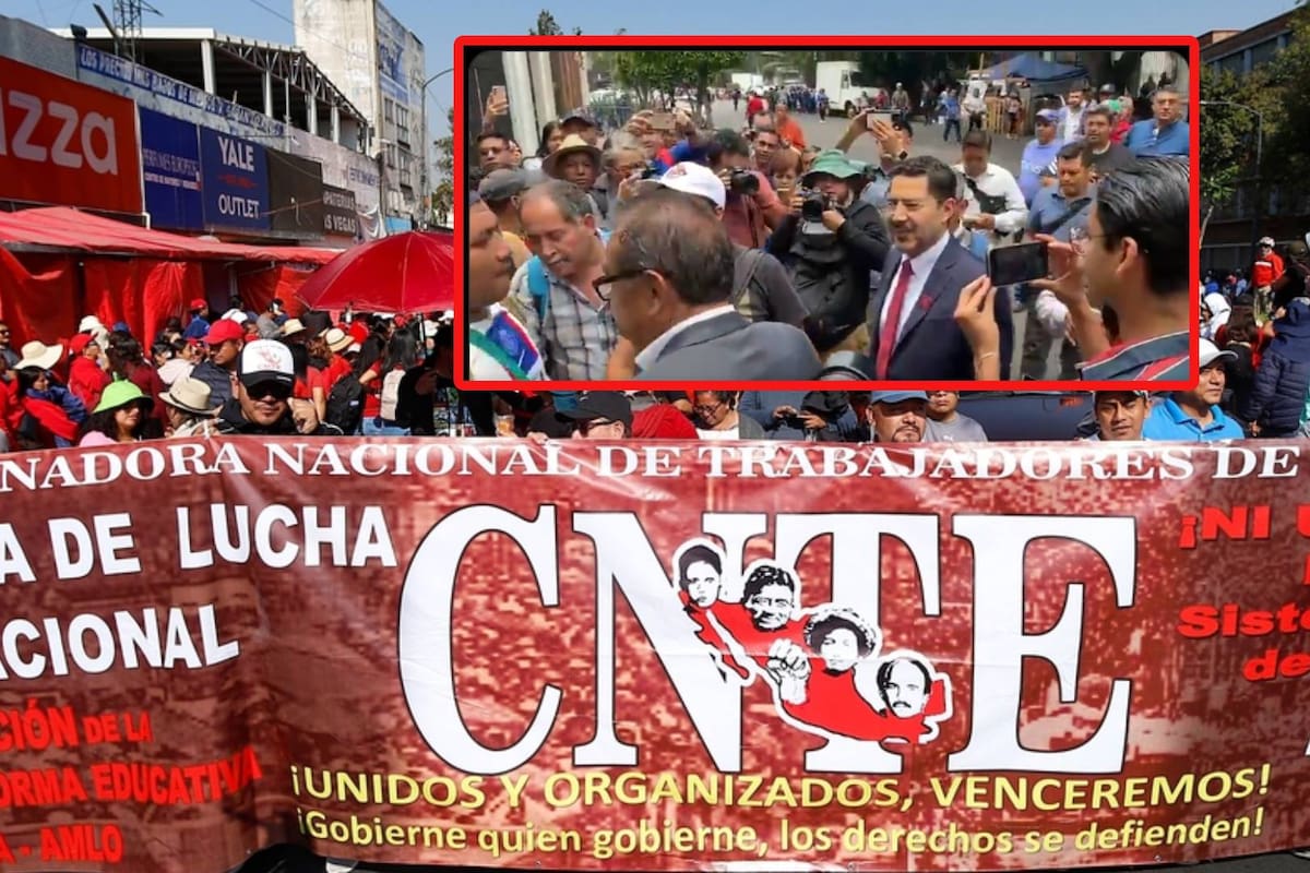 “Si quieres morir, al ISSSTE debes ir”: Así le gritaron a Martí Batres tras su llegada a la reunión con integrantes de la CNTE