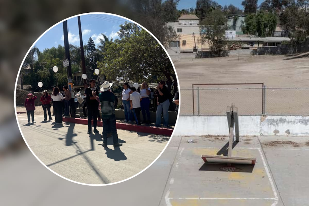 Protestan por muerte de Christopher Antonio González y exigen revisar primaria Amado Nervo en Tijuana