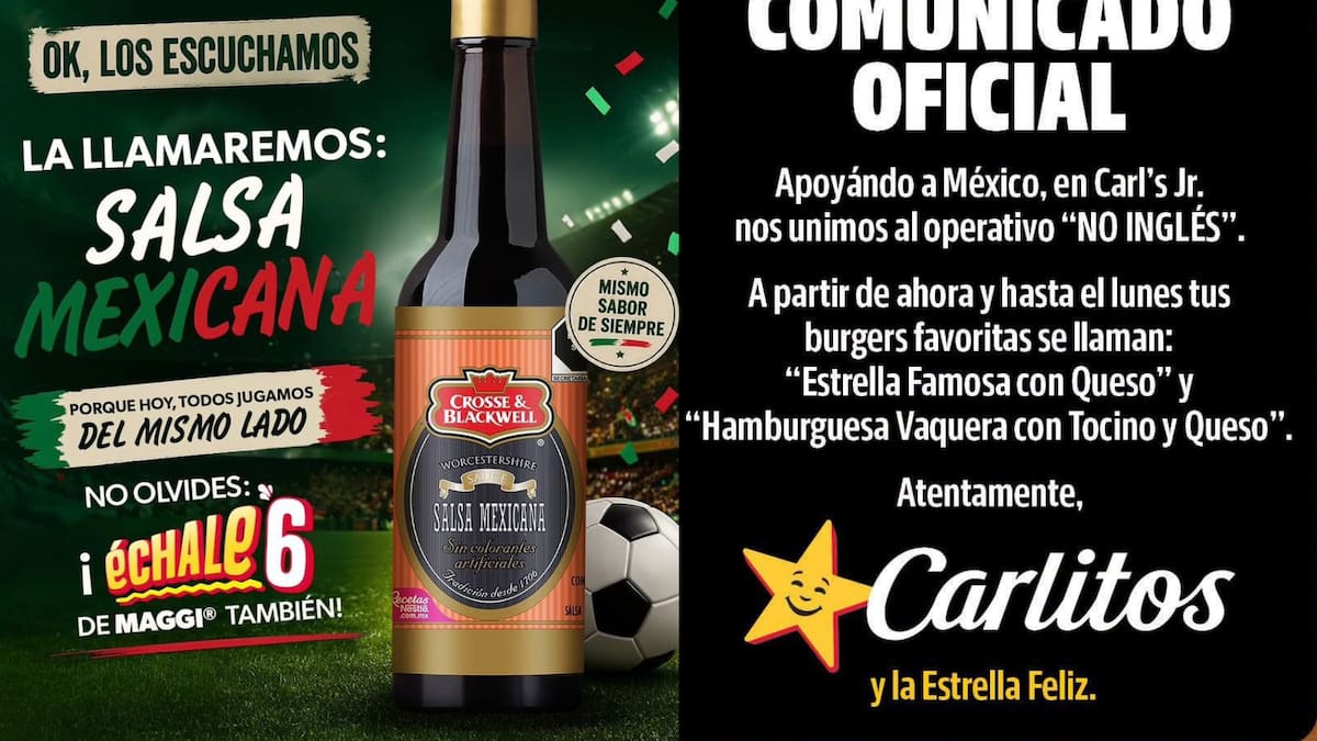 “Operativo No inglés”: Empresas cambian sus nombres en apoyo a la Selección Mexicana previo al partido contra Inglaterra