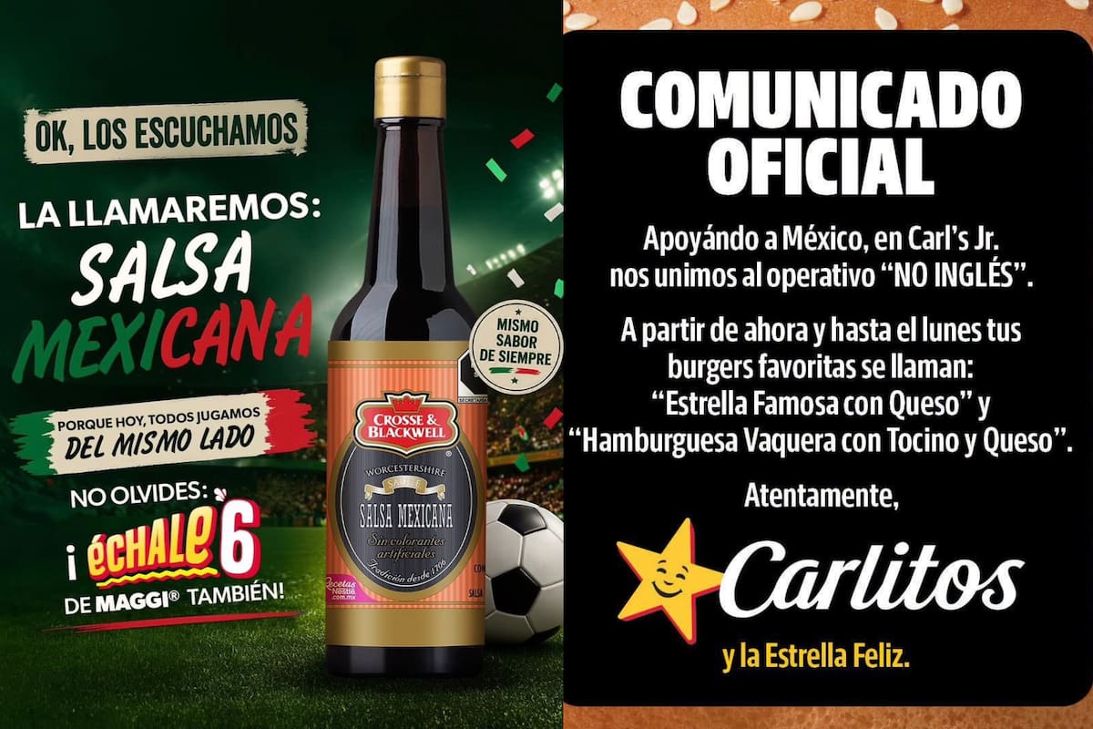 “Operativo No inglés”: Empresas cambian sus nombres en apoyo a la Selección Mexicana previo al partido contra Inglaterra