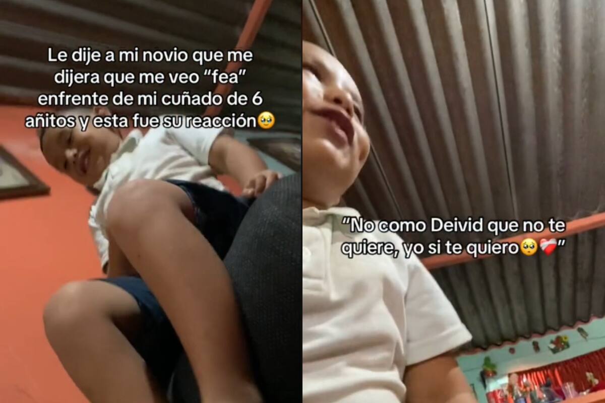 “Tú te ves como la Virgen María”: Niño defiende a su cuñada en tierno video viral