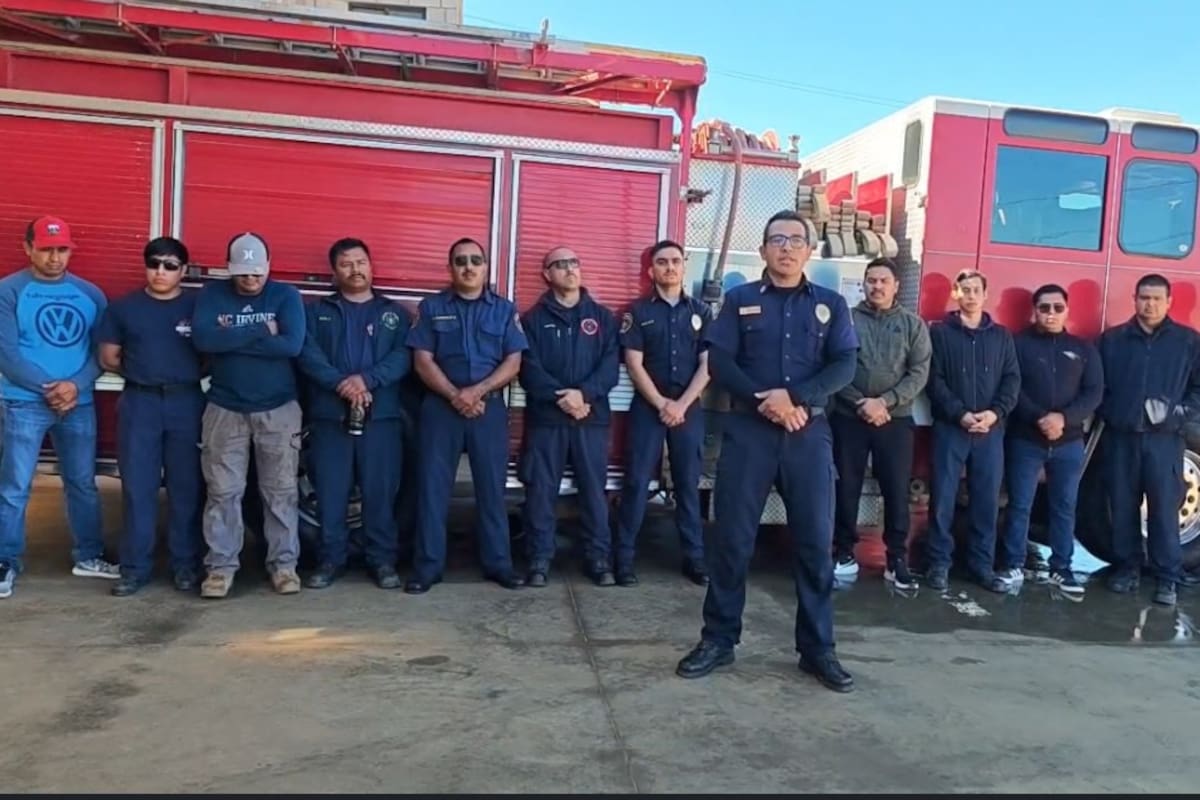 Bomberos de San Quintín se deslindan de manifestantes