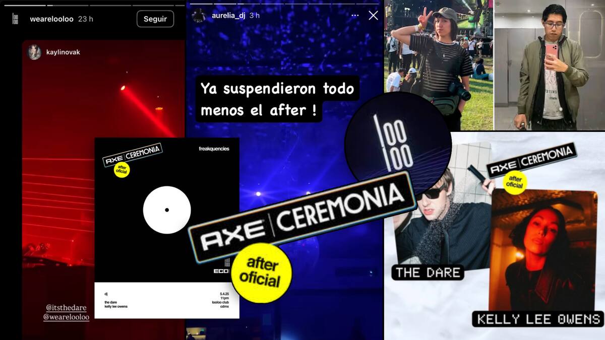 El AXE Ceremonia 2025 no detuvo su after party tras la muerte de dos fotógrafos. FOTOS: Redes Sociales