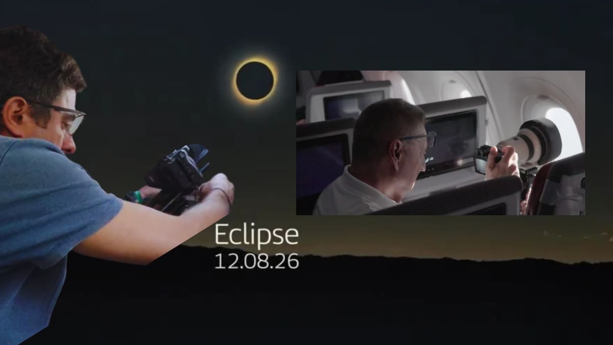 Aerolínea Iberia convirtió un avión en un observatorio a 10 mil metros para seguir el eclipse total de Sol