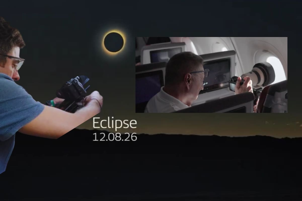 Aerolínea Iberia convirtió un avión en un observatorio a 10 mil metros para seguir el eclipse total de Sol