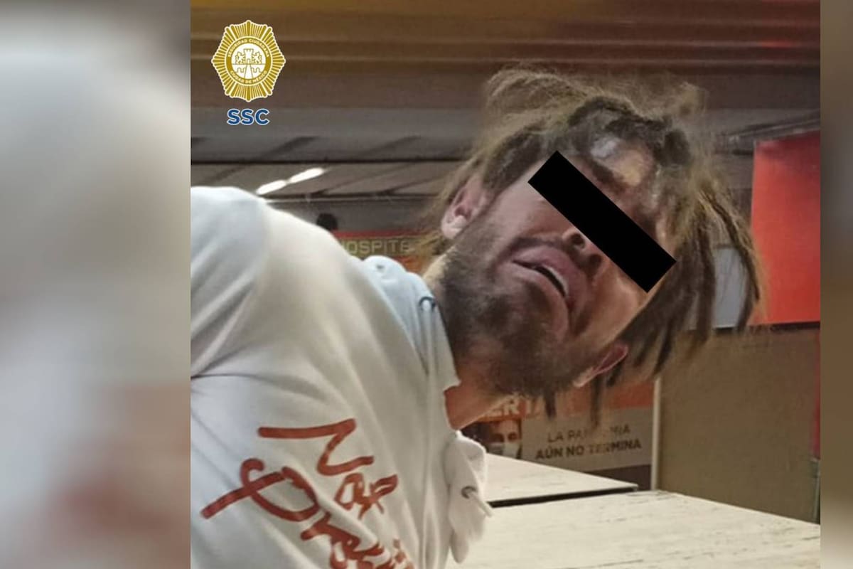 Detienen a colombiano que intentó arrojar a su pareja a las vías del Metro de la CDMX