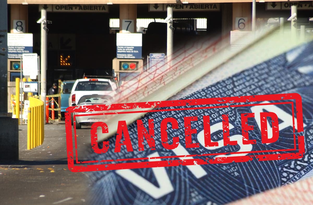 De acuerdo con especialistas, una visa puede cancelarse en cualquier momento, como puede ser al cruzar la frontera hacia Estados Unidos. | Foto: Especial