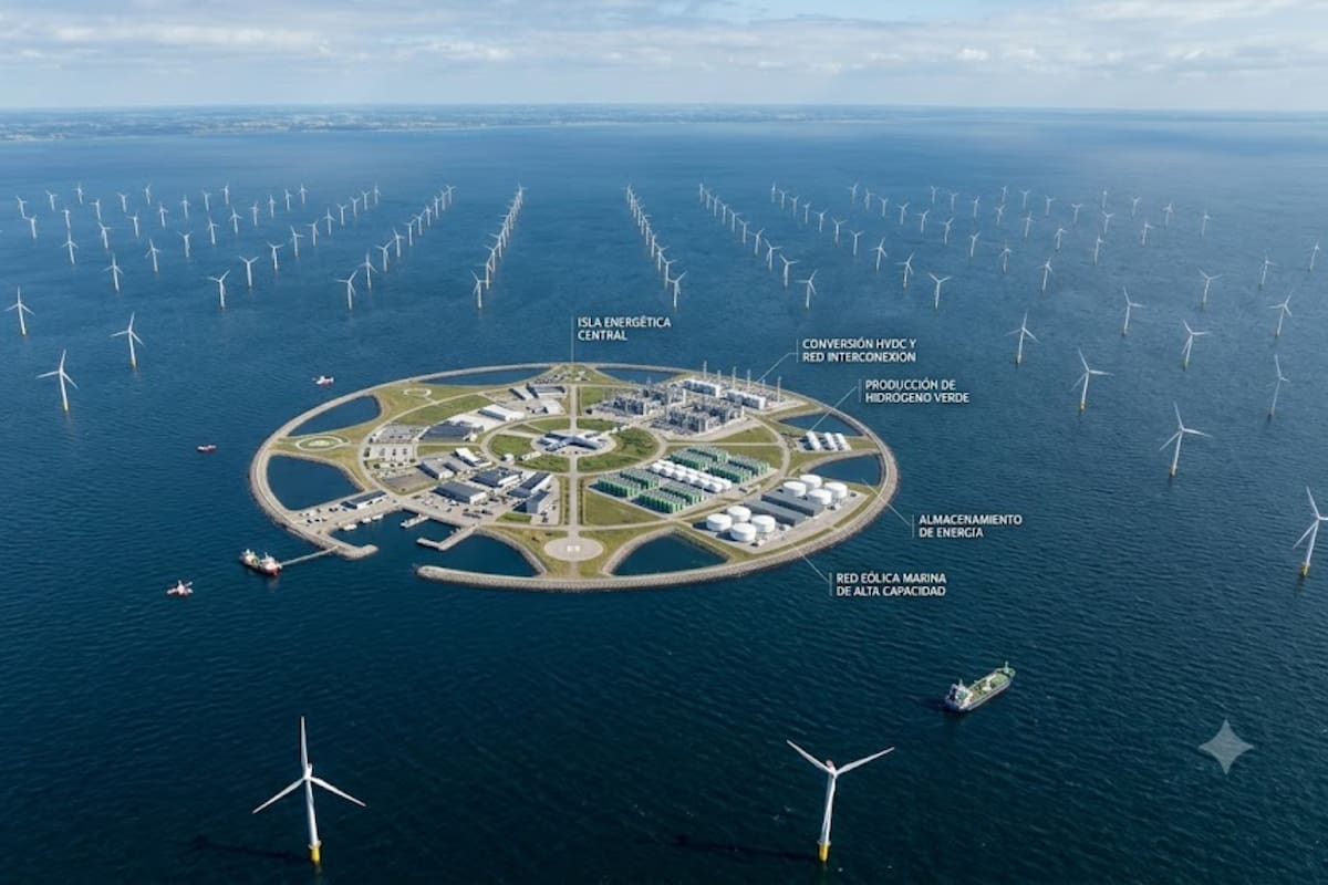 Dinamarca estudia levantar una isla artificial del tamaño de 18 canchas de futbol en medio del mar para abastecer a 10 millones de hogares, pero el costo ya retrasó el proyecto hasta 2036
