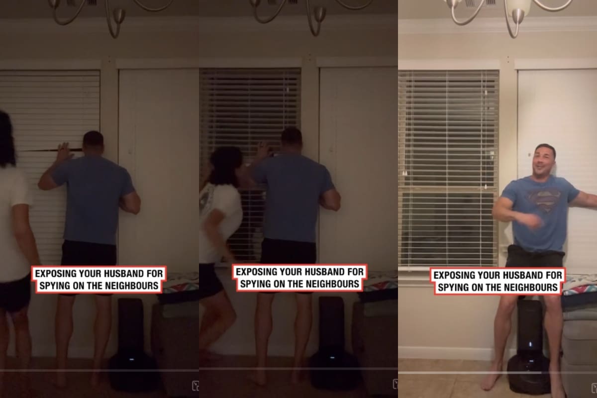 Mujer EXHIBE a su esposo que estaba espiano por la ventana lo que hacían sus vecinos