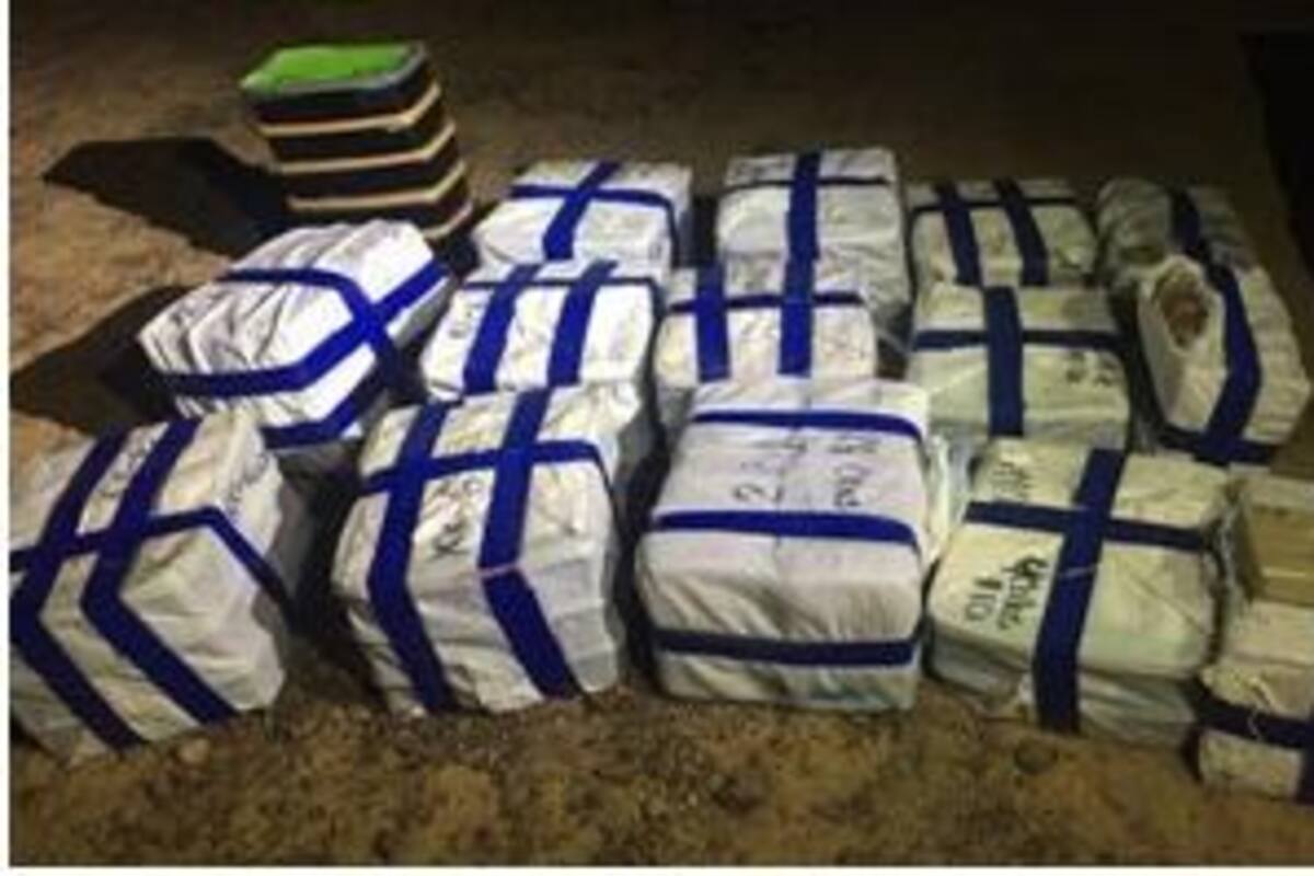 Militares aseguran millonario cargamento de droga en Peñasco