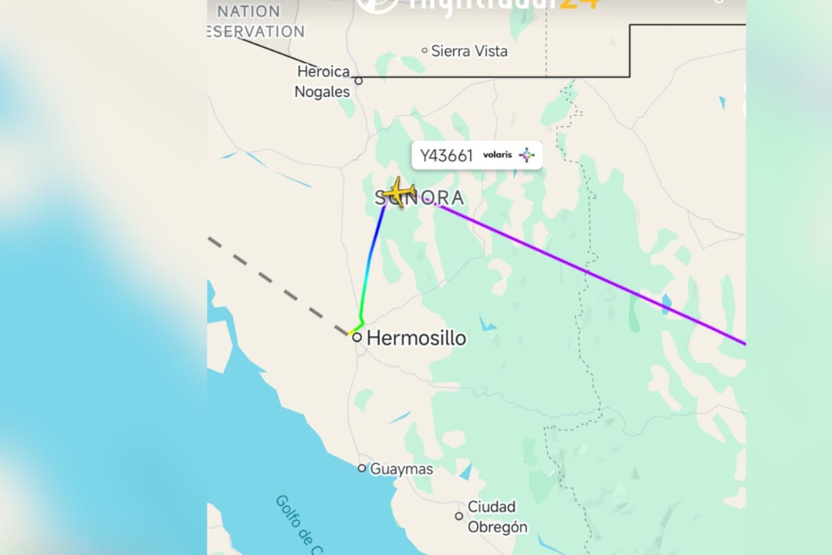 Vuelo de Volaris aterriza de emergencia en Hermosillo