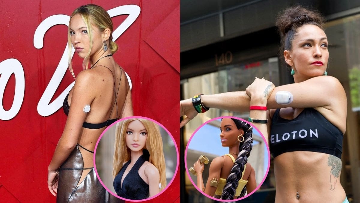Barbie busca rendir homenaje a figuras con diabetes tipo 1 como la modelo Lila Moss y la estructura Peloton Robin Arzón.