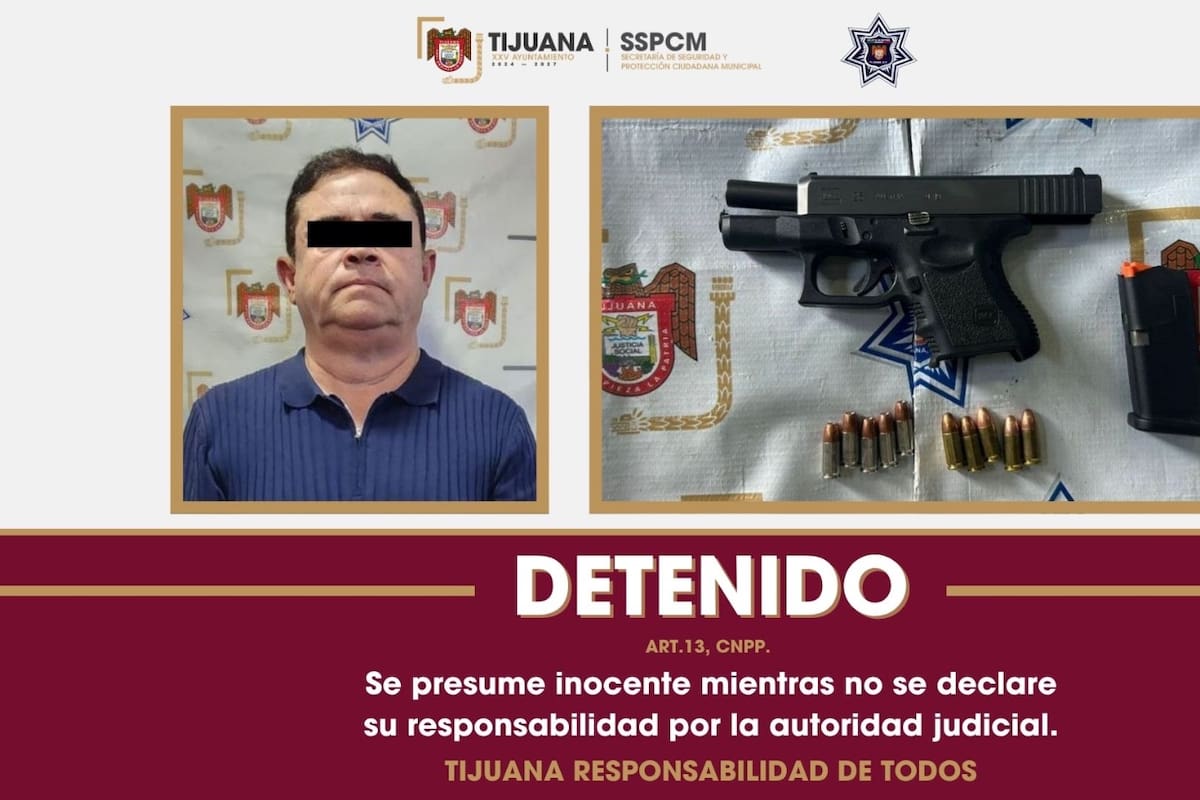 Detienen a hombre por amenazar con arma de fuego tras discusión vial