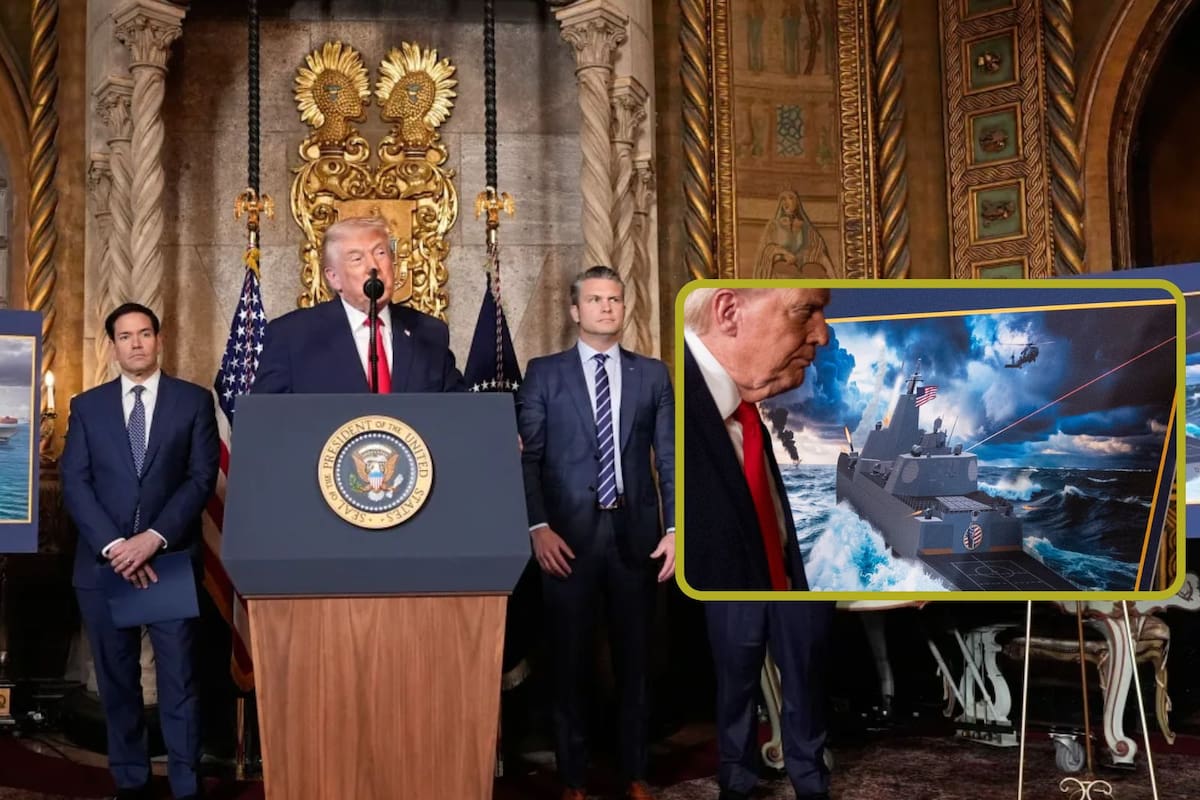 Donald Trump anunció un nuevo buque de guerra “acorazado” para la Armada de Estados Unidos: serán “los más rápidos”, ”grandes”, tendrán un fuerte blindaje y estarán armados con cañones de gran calibre