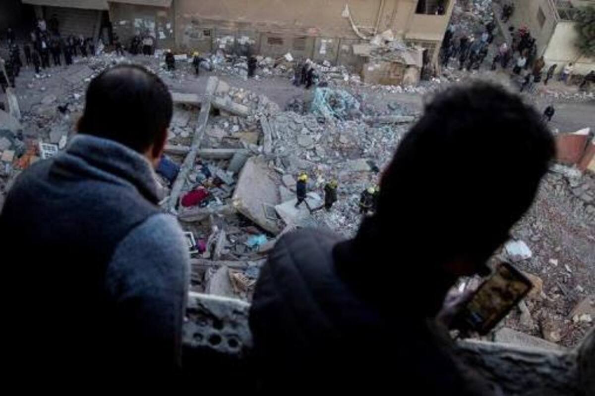 Mueren 23 personas en colapso de edificio en El Cairo; otros 25 resultan heridos