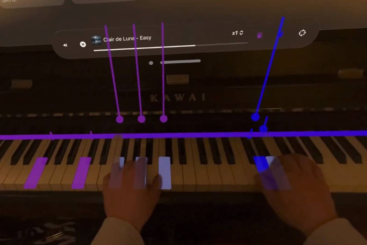 Apple Vision Pro enseña a sus usuarios a tocar el piano: ¿Cómo funciona?