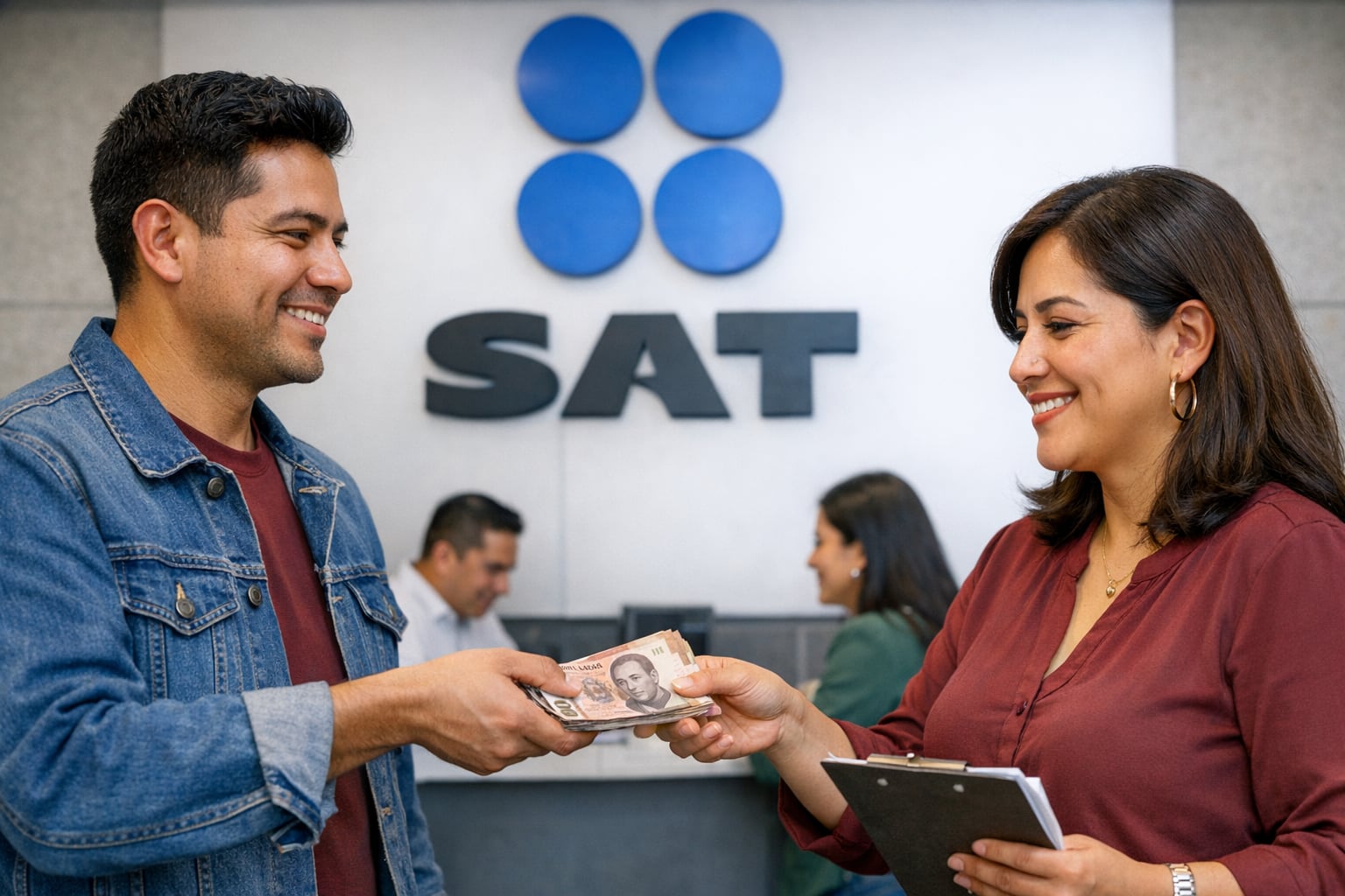 El SAT devuelve algo de impuestos solo a los contribuyentes que pagaron de más, pero además, los tiempos para este proceso varían por varias circunstancias. | Foto: Imagen Generada con IA