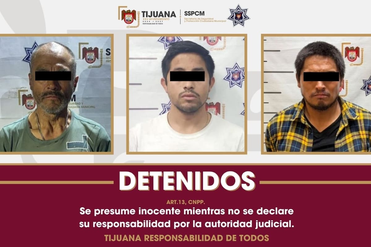 Detienen a cuatro con órdenes de aprehensión por narcomenudeo en Tijuana