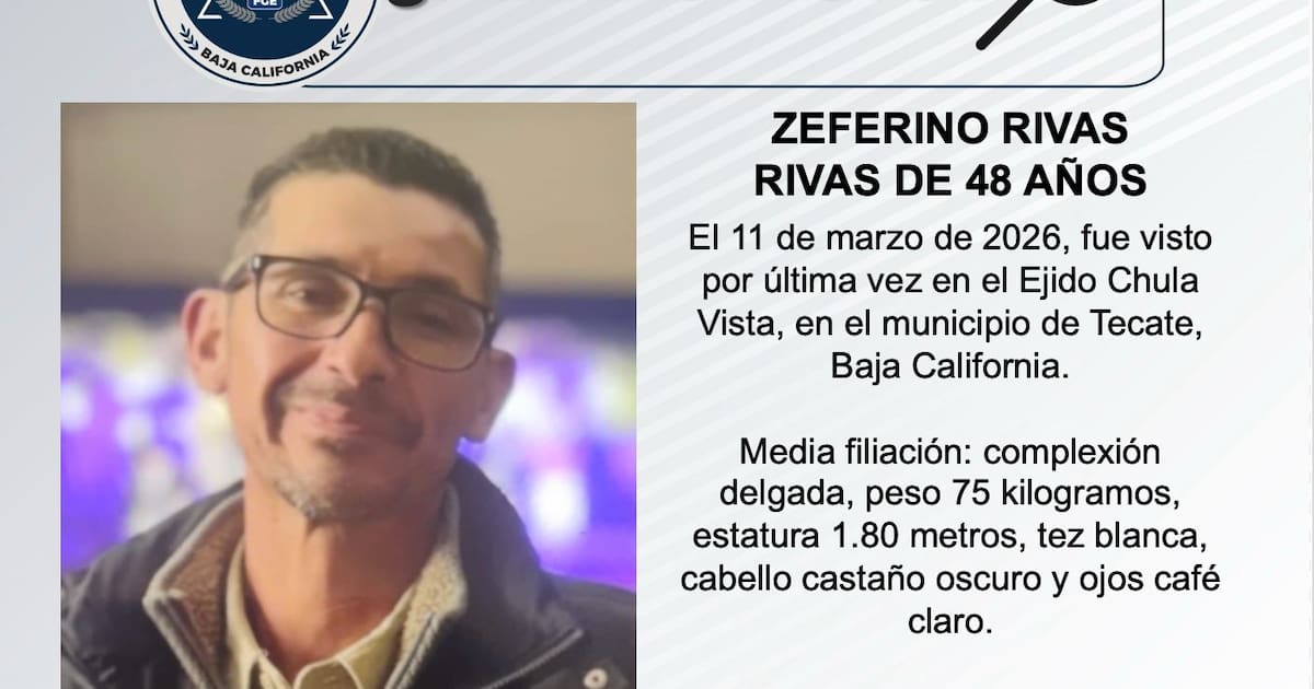 Zeto Rivas Se busca a Zeferino Rivas Rivas de 48 años