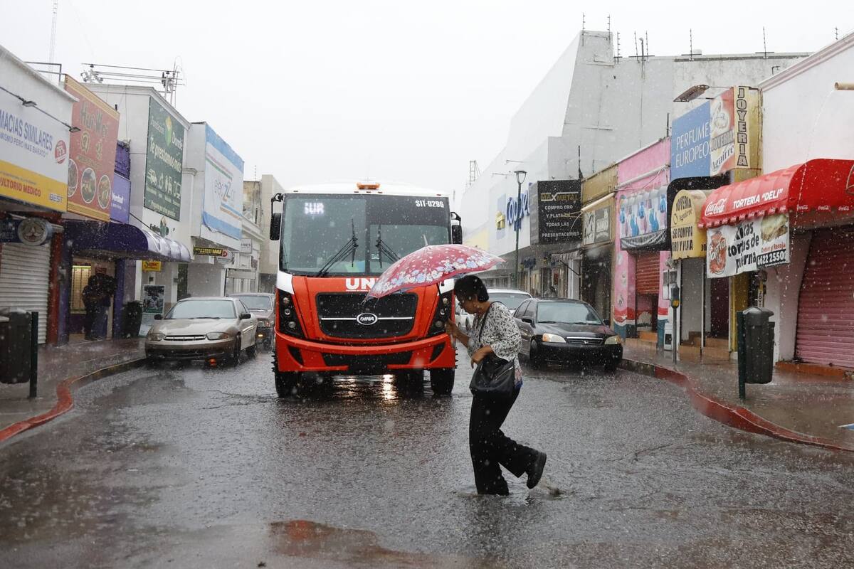 VIDEO: Se registran lluvias en Hermosillo por depresión tropical "Raymond"