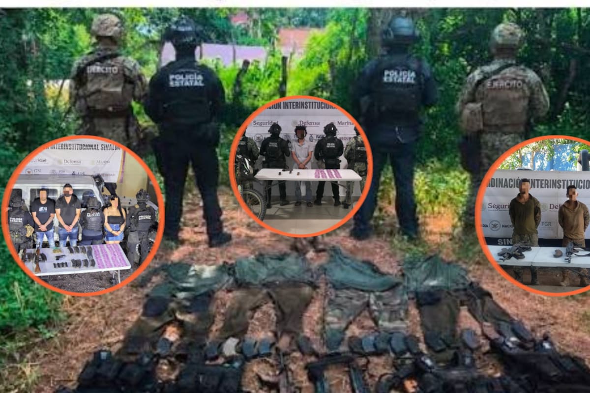40 artefactos explosivos improvisados fueron asegurados en Sinaloa durante una semana de operativos policiales que dejó 16 personas detenidas y 22 armas de fuego decomisadas