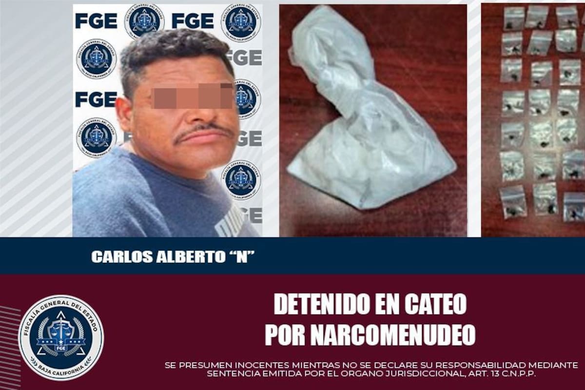 Cae hombre con metanfetamina y heroína durante cateo en la Venustiano Carranza
