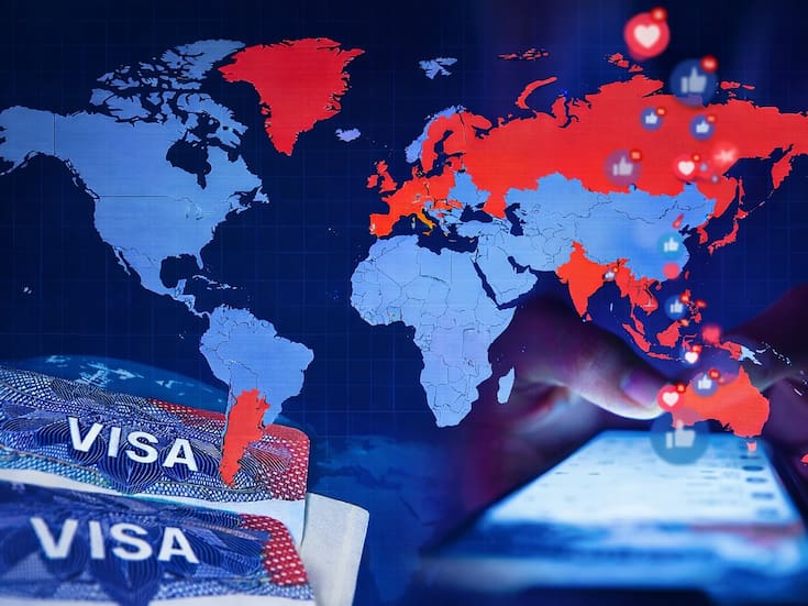 Estos son los 42 países cuyos viajeros podrían tener que entregar un historial de cinco años de redes sociales para entrar a Estados Unidos