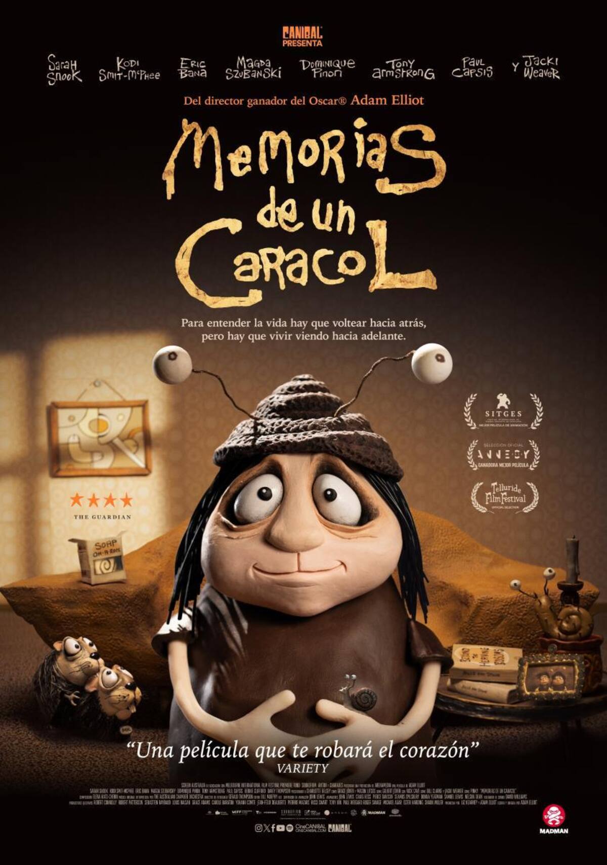 Nominada a Película Animada, "Memorias de un Caracol" narra una historia de resiliencia y autodescubrimiento