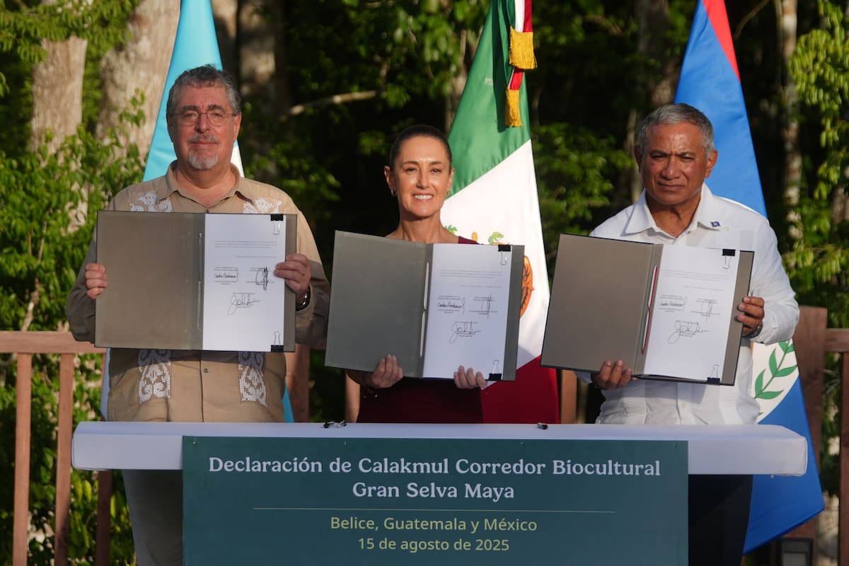 México, Guatemala y Belice firman acuerdo histórico para proteger la Gran Selva Maya