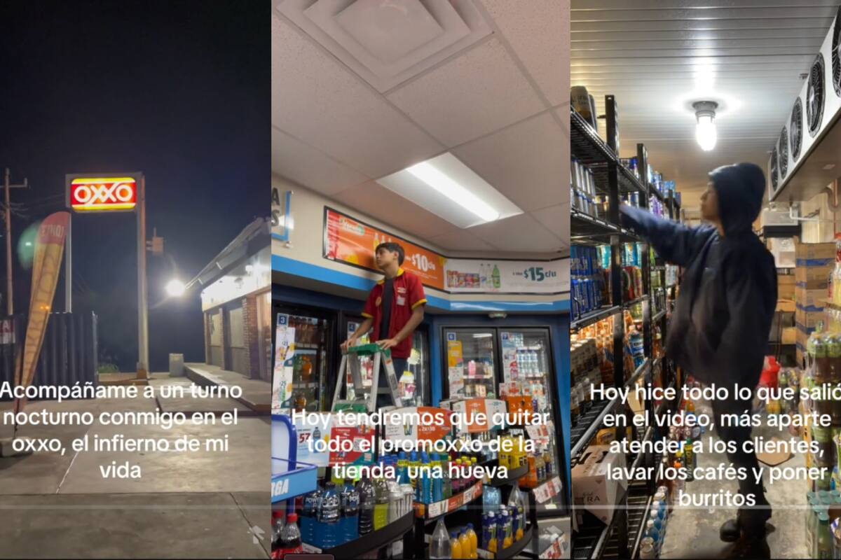 Chico Oxxo muestra cómo es su turno nocturno en la tienda: ¡esto es todo lo que debe hacer!
