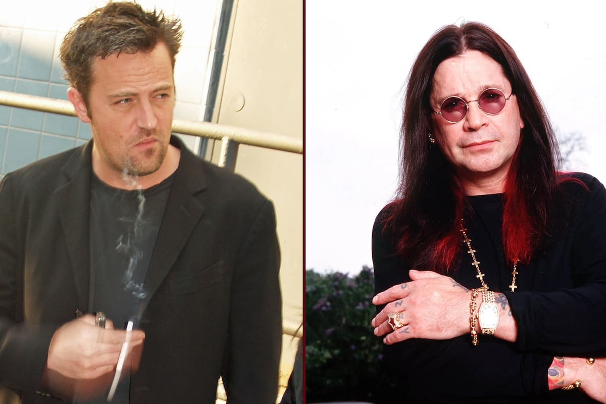 Matthew Perry asistía a reuniones de Alcohólicos Anónimos en la casa de Ozzy Osbourne