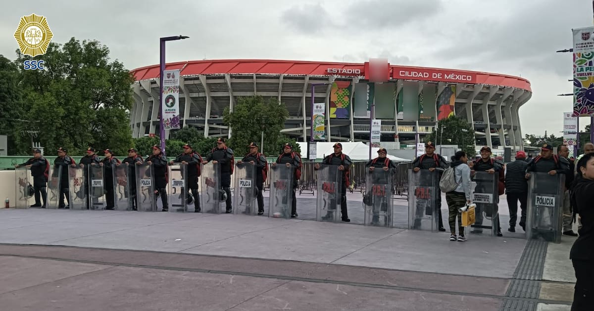 La SSC inició el despliegue operativo en los alrededores y la Última Milla del Estadio Ciudad de México por el partido México vs Chequia. | Foto: SSC