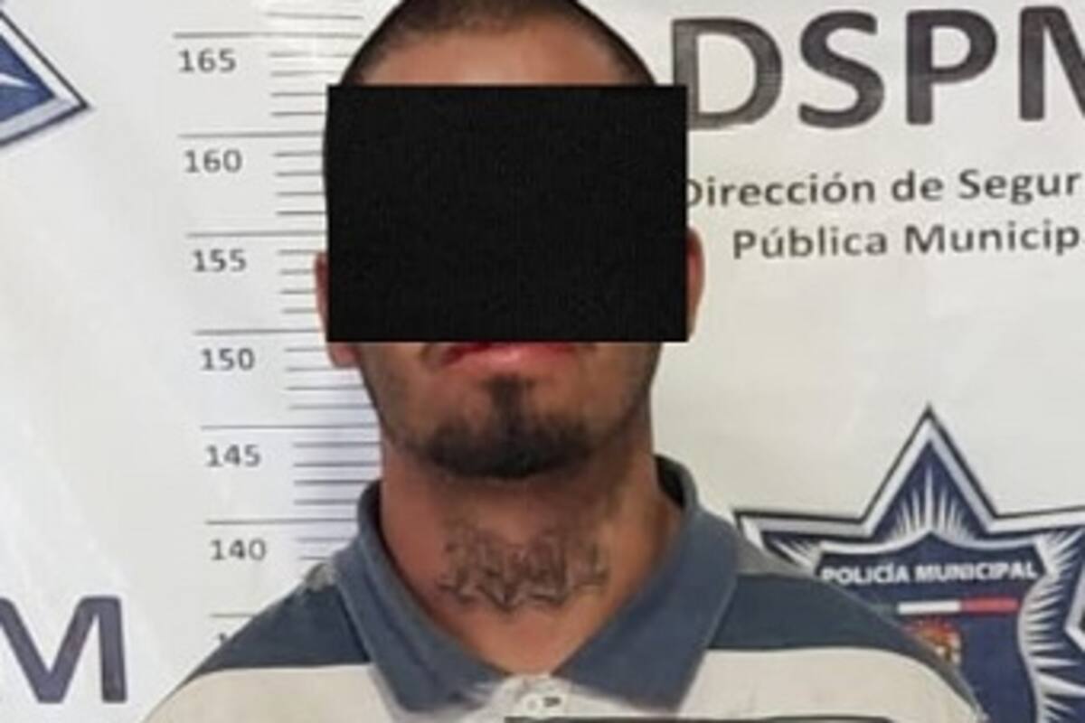 Sujeto con orden de aprehensión es detenido mientras merodeaba una farmacia