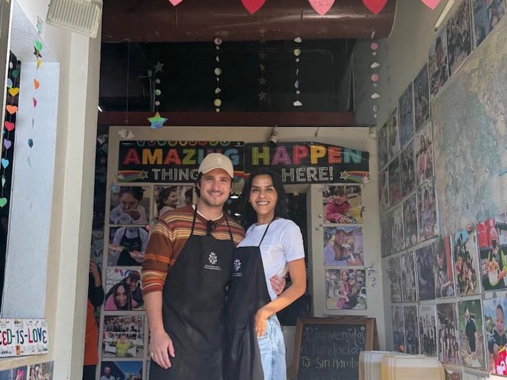 Diego Boneta visita Fundación Tijuana Sin Hambre