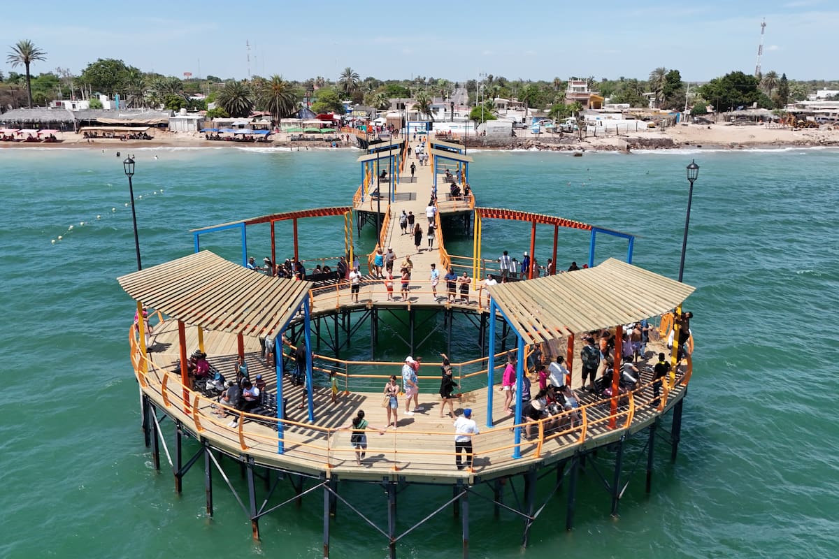 Cierran muelle de Bahía de Kino por tormenta Ileana